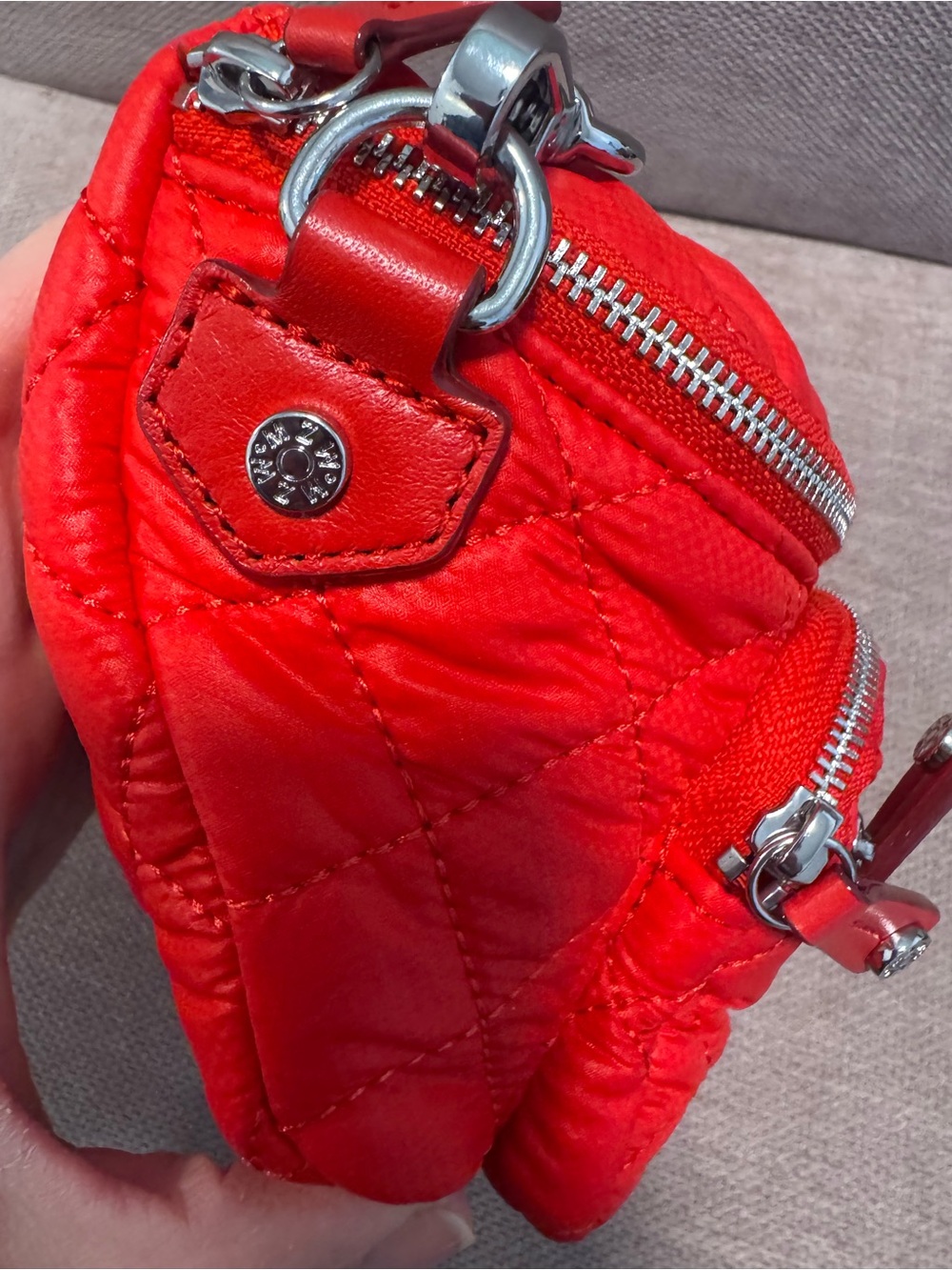 MZ Wallace Bright Cherry Micro Crosby Sling - Picture 11 of 11